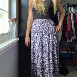 Floral midi skirt